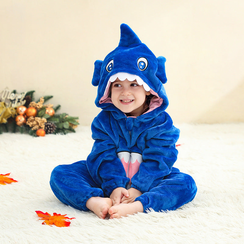 Enfant et tout-petit Onésie Classe A Costume de saut en flanelle Crawling