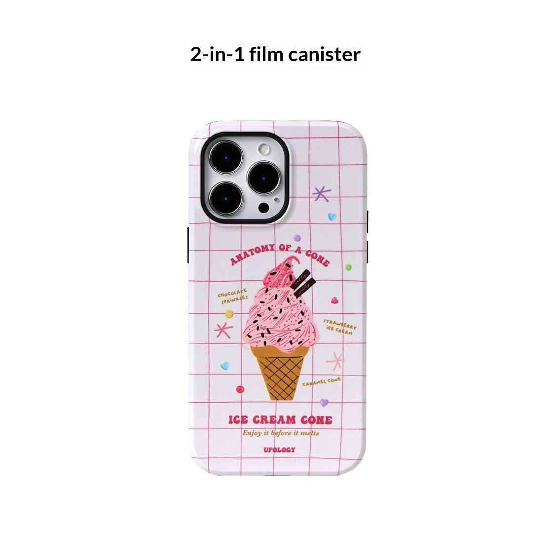 Cas de téléphone de crème glacée d'été