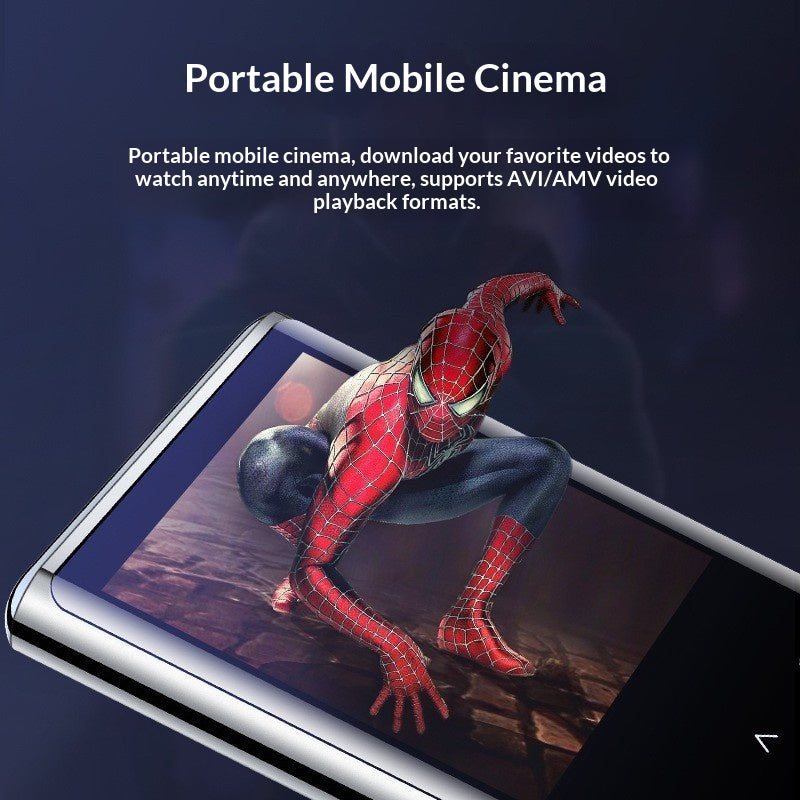 Lecteur numérique portable avec un haut-parleur Bluetooth couleur tactile et Walkman intégré
