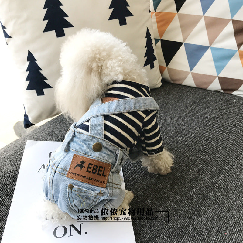 Pantalons de denim pour animaux de compagnie tout-match