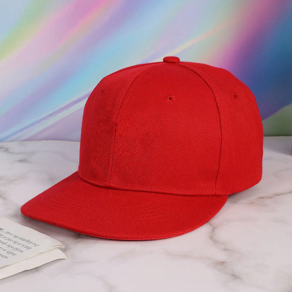 Casquette de baseball rouge pour hommes et femmes - Style Tall - Street Hip-Hop Look - Outdoor M