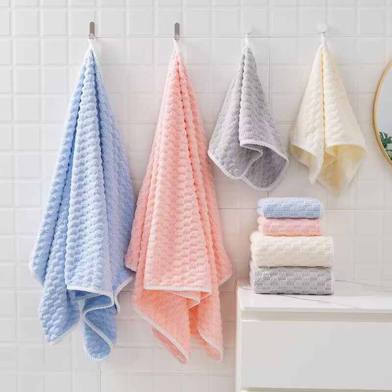 Serviette de bain en polaire en nuage souple et absorbante