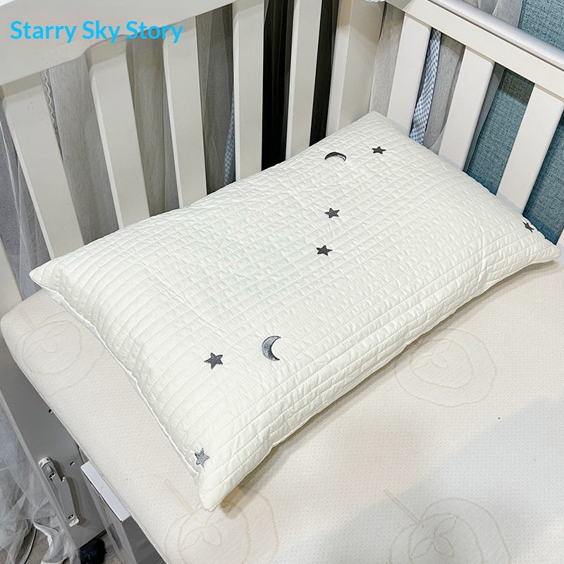 Oreiller pour bébé classe A en coton pur toute la saison