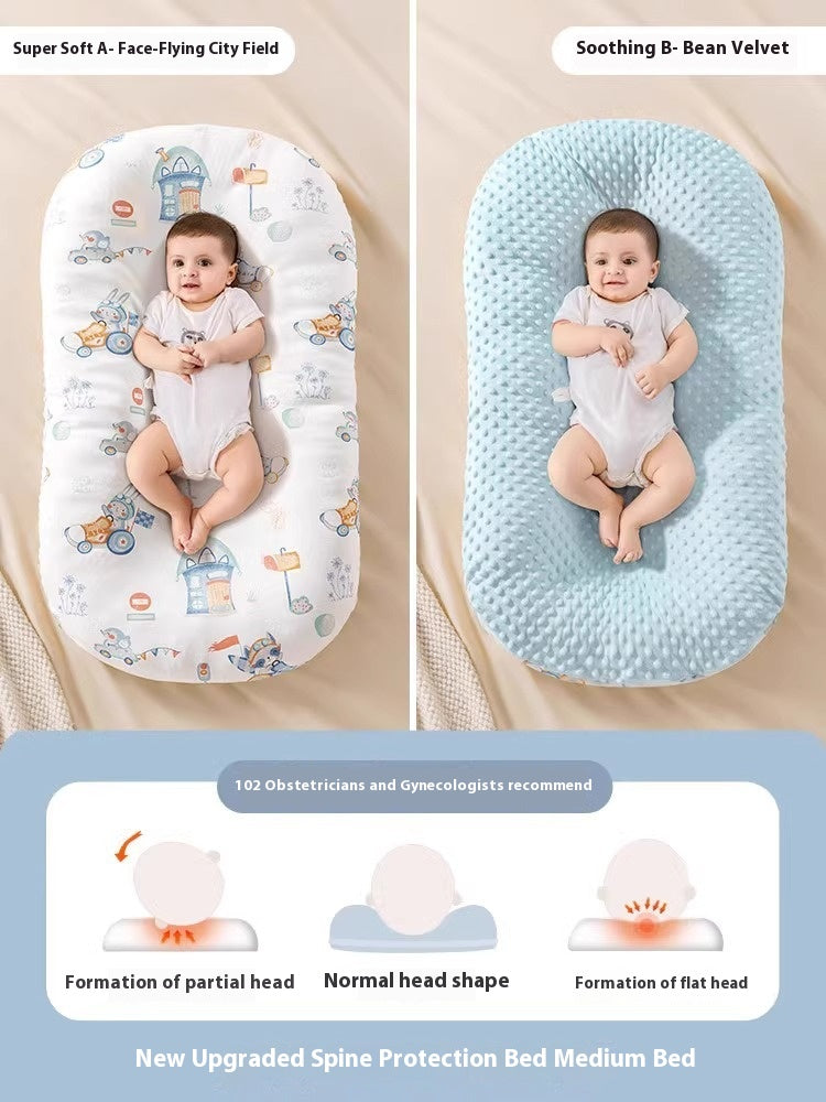 Minimally imprimé bébé apaisant et lit anti-stupéfiant