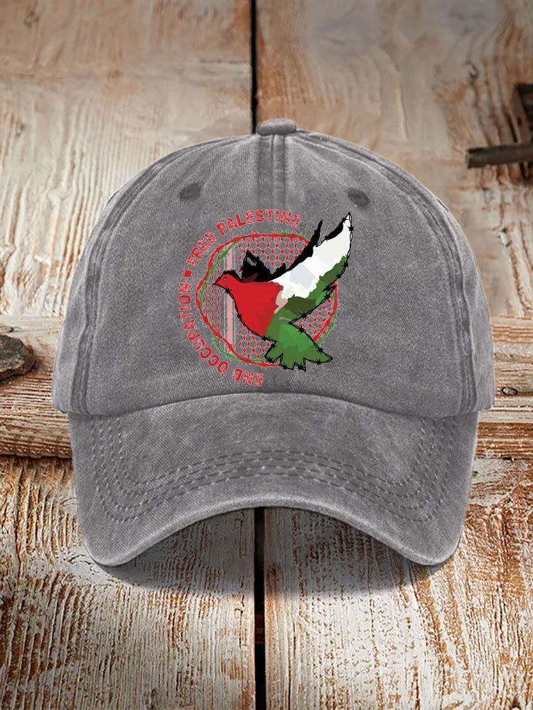 Chapeau imprimé en coton lavé Dad Cap Hommes Retro Casquette de baseball Soft Top Sun Hat
