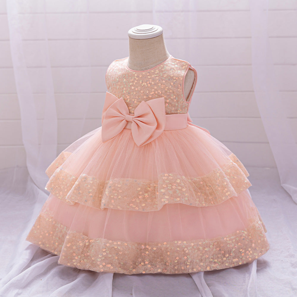 Enfants Robe formelle Double couche Tulle Princesse Jupe pour les filles