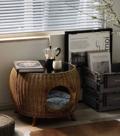 Thé d'épicier Minimaliste moderne petite ronde Table basse