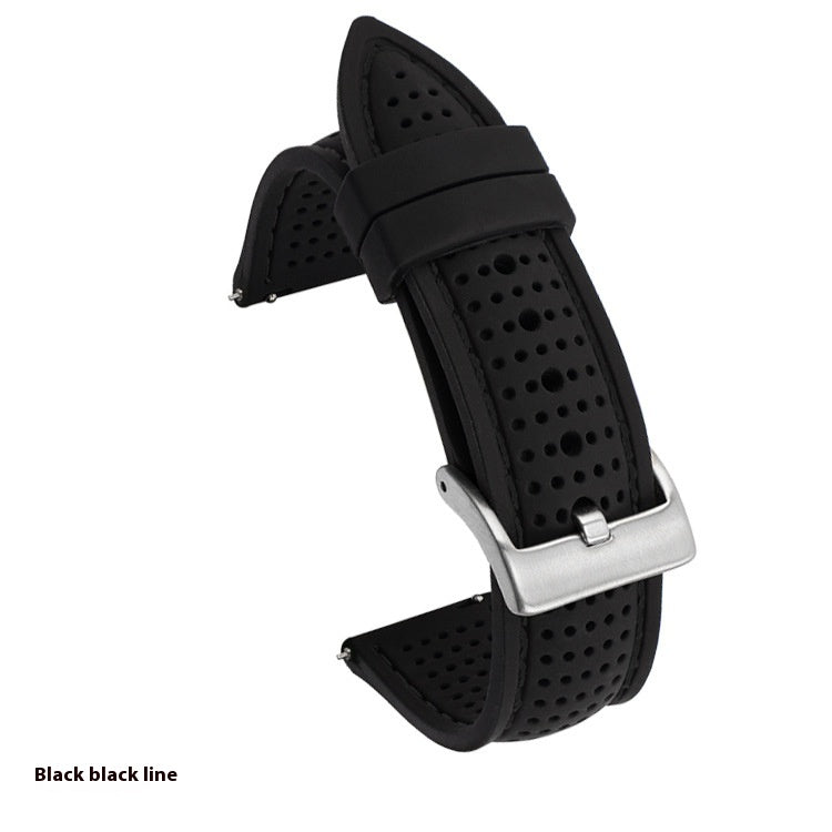 Convient pour la bande de montres avec la sangle de silicone de ligne