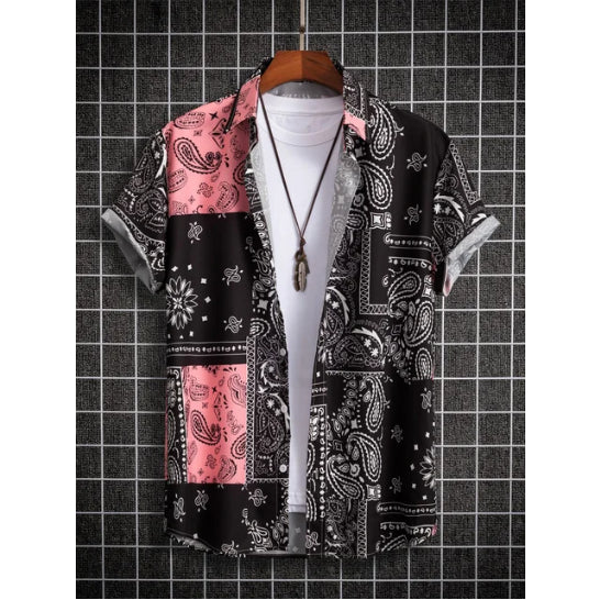Chemise Hawaiienne Imprimée Créative Casual Homme