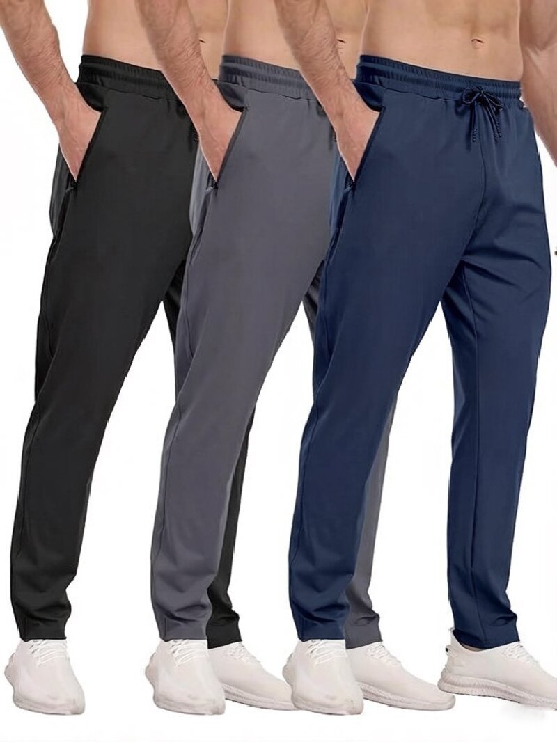Les sweatpants de poche pour hommes sont légers et élastiques.
