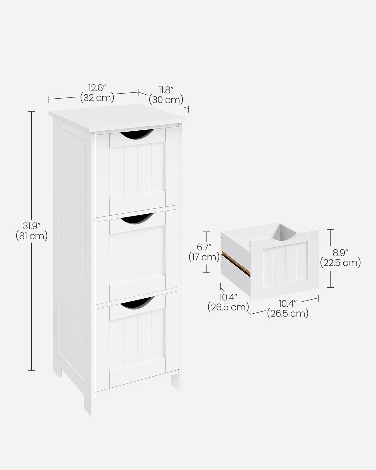 Armoire de rangement au sol VASAGLE