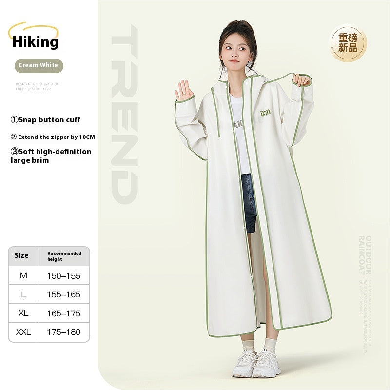 Port extérieur Long corps complet imperméable électrique voiture voiture humaine séparation de voiture imperméable pour les femmes