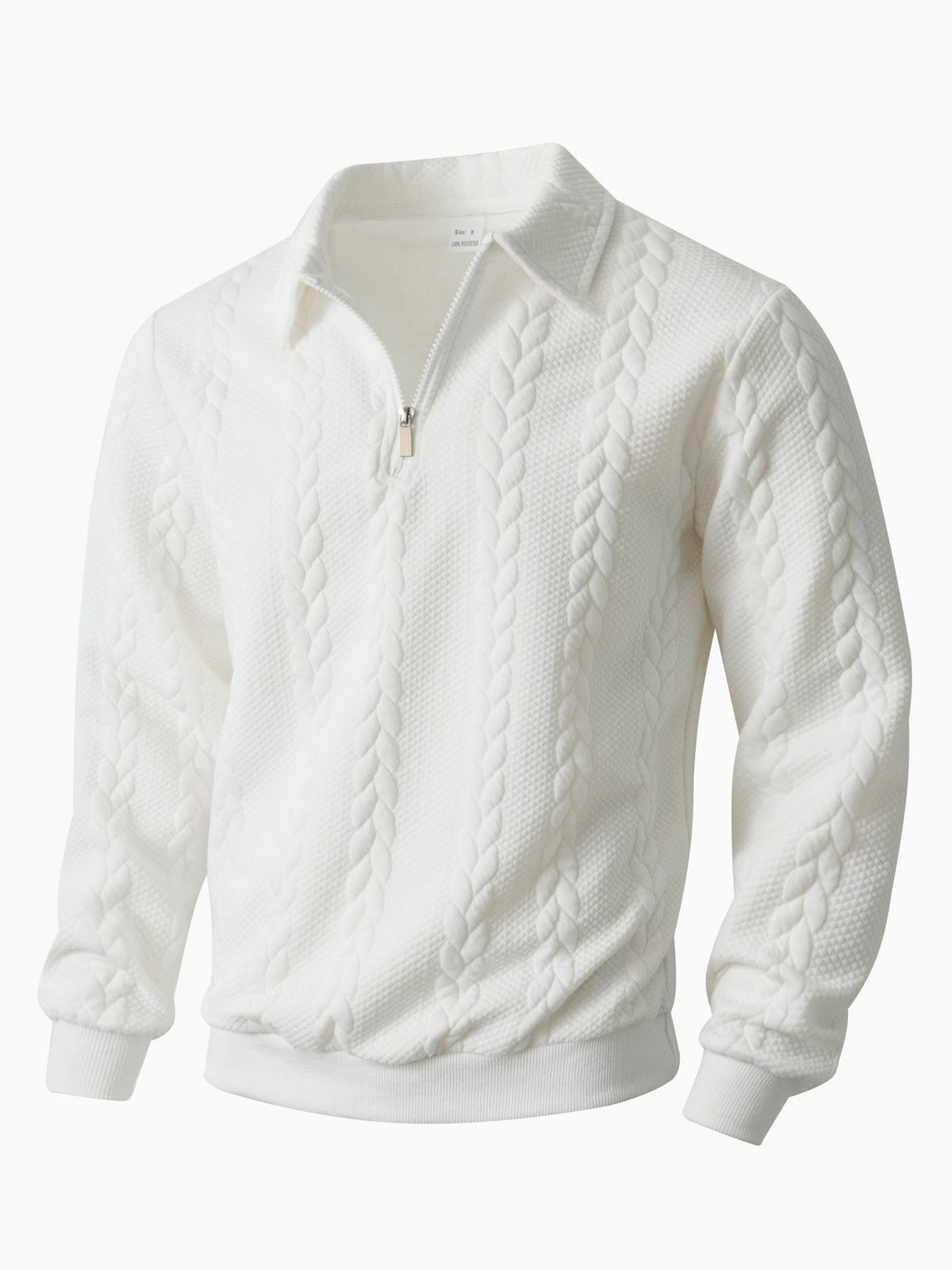 Amazon Européen et américain Jacquard Automne et hiver Lapel Pullover Half-Cardigan Zippe