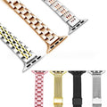 Bracelet de montre en acier inoxydable style snakeskin pour femmes