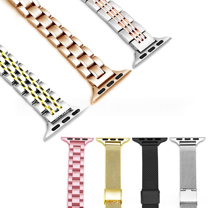 Bracelet de montre en acier inoxydable style snakeskin pour femmes