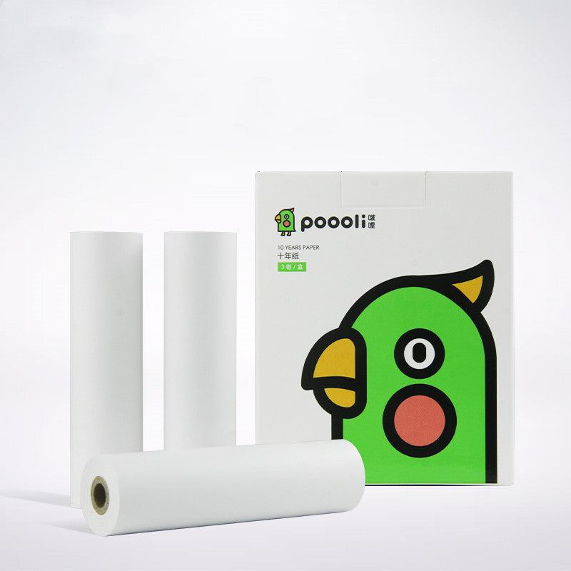 Papier thermosensible de dix ans