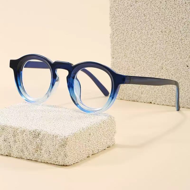 Cadres ronds Verres Plains à blocage de lumière bleue haute définition