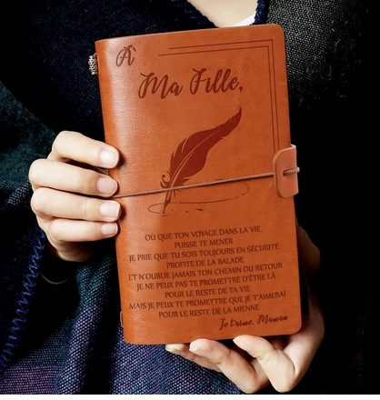 Livre de notes d'affaires en cuir