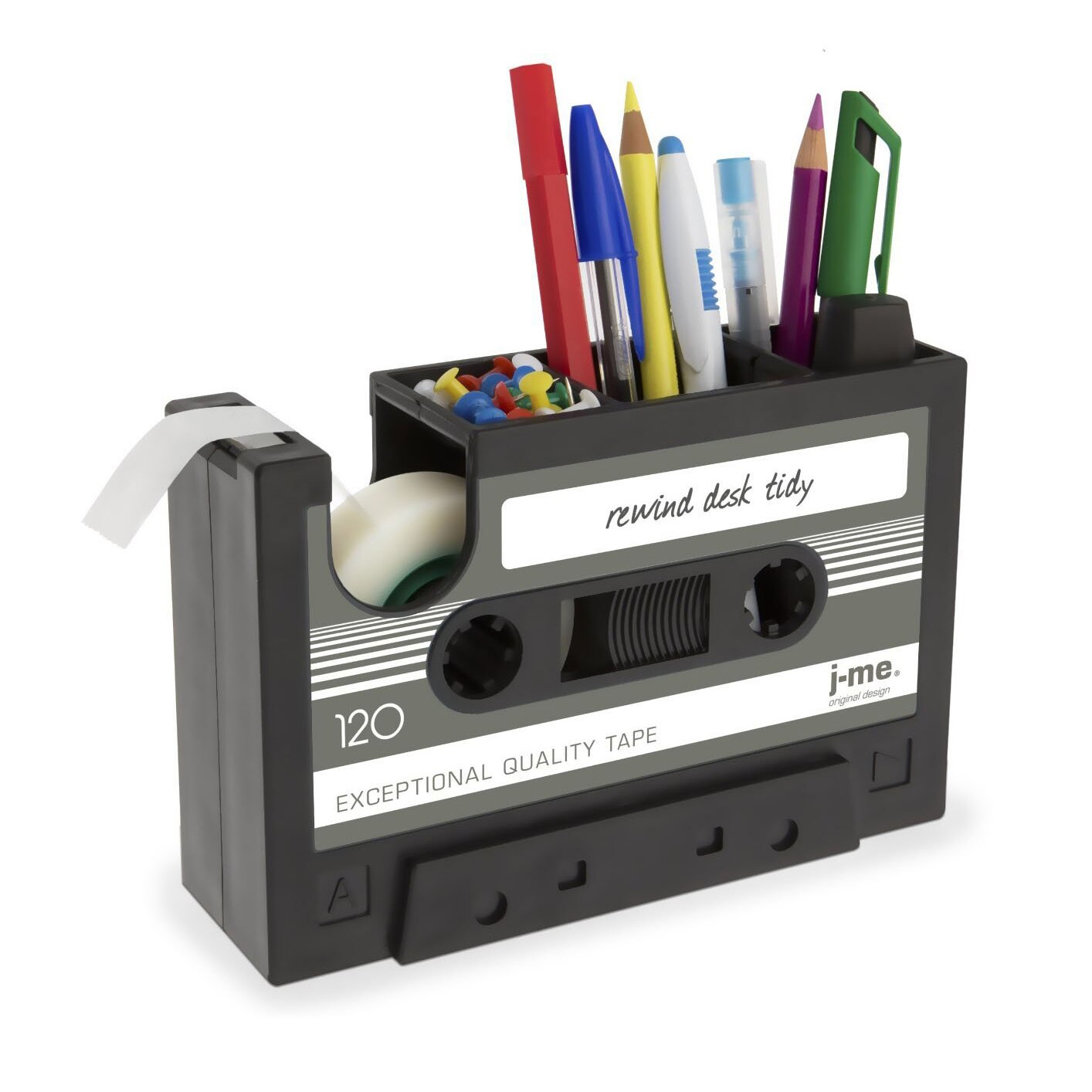 Distributeur de ruban de cassette Porte stylo Vase Crayon Pot