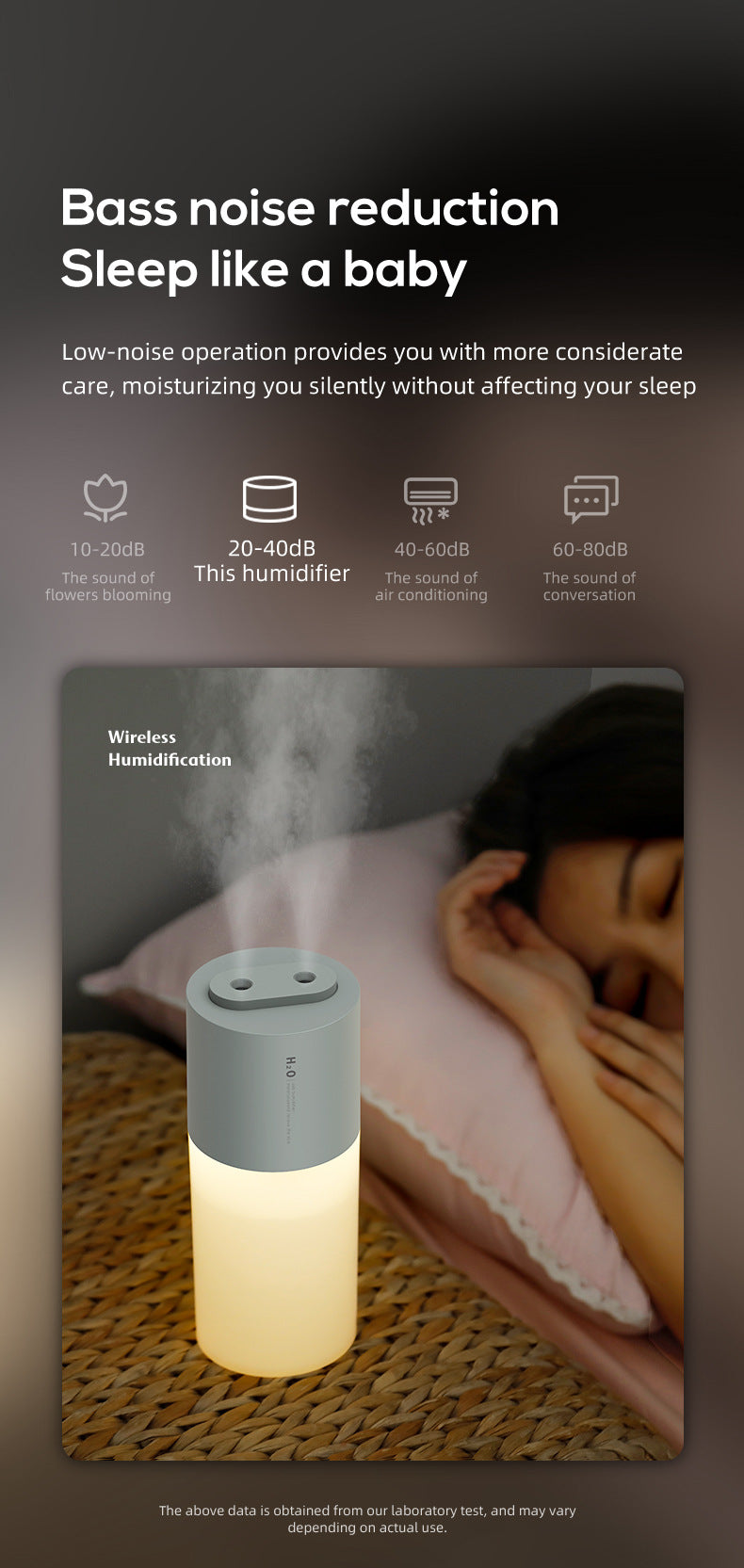 Humidificateur à double spray créatif