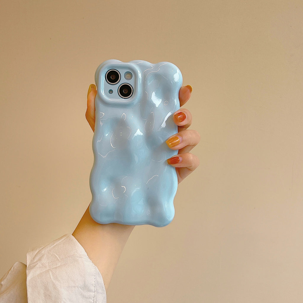 Irrégulier Meteorite Pattern Phone Case Couleur solide
