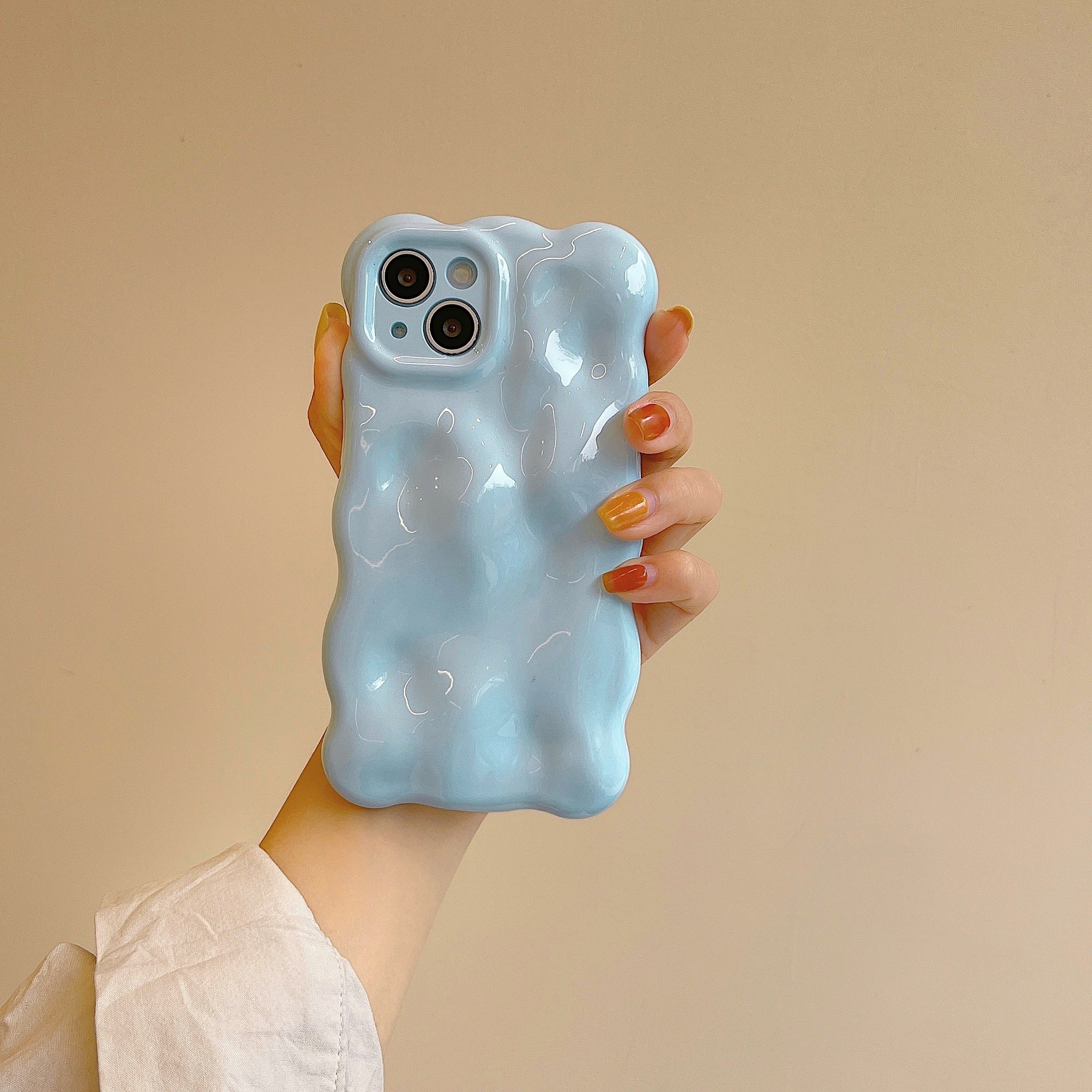 Irrégulier Meteorite Pattern Phone Case Couleur solide