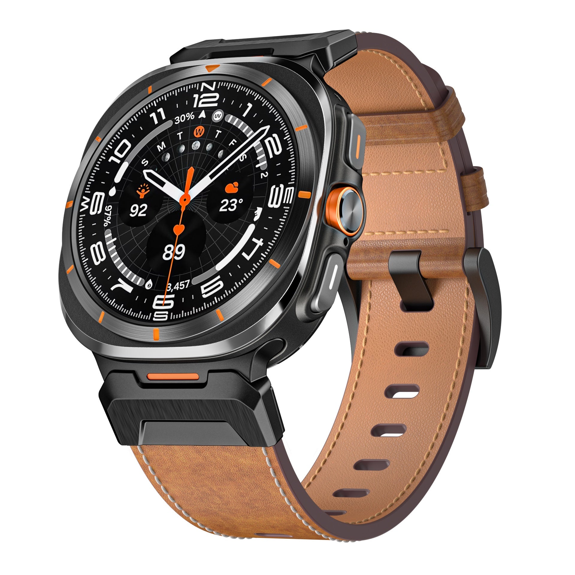 Montre applicable 7Ultra Crazy Horse modèle Bracelet en cuir