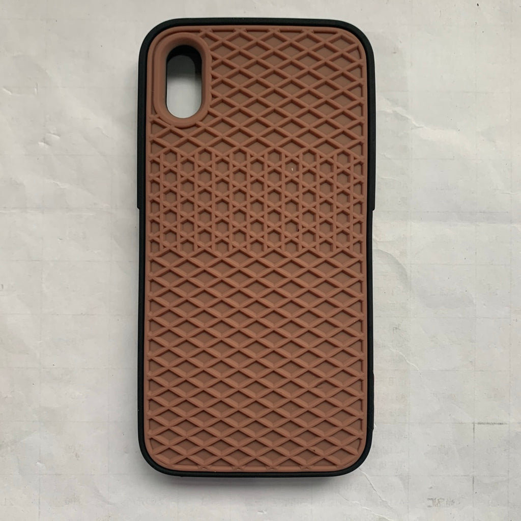 Étui de téléphone en silicone à semelle de gaufre