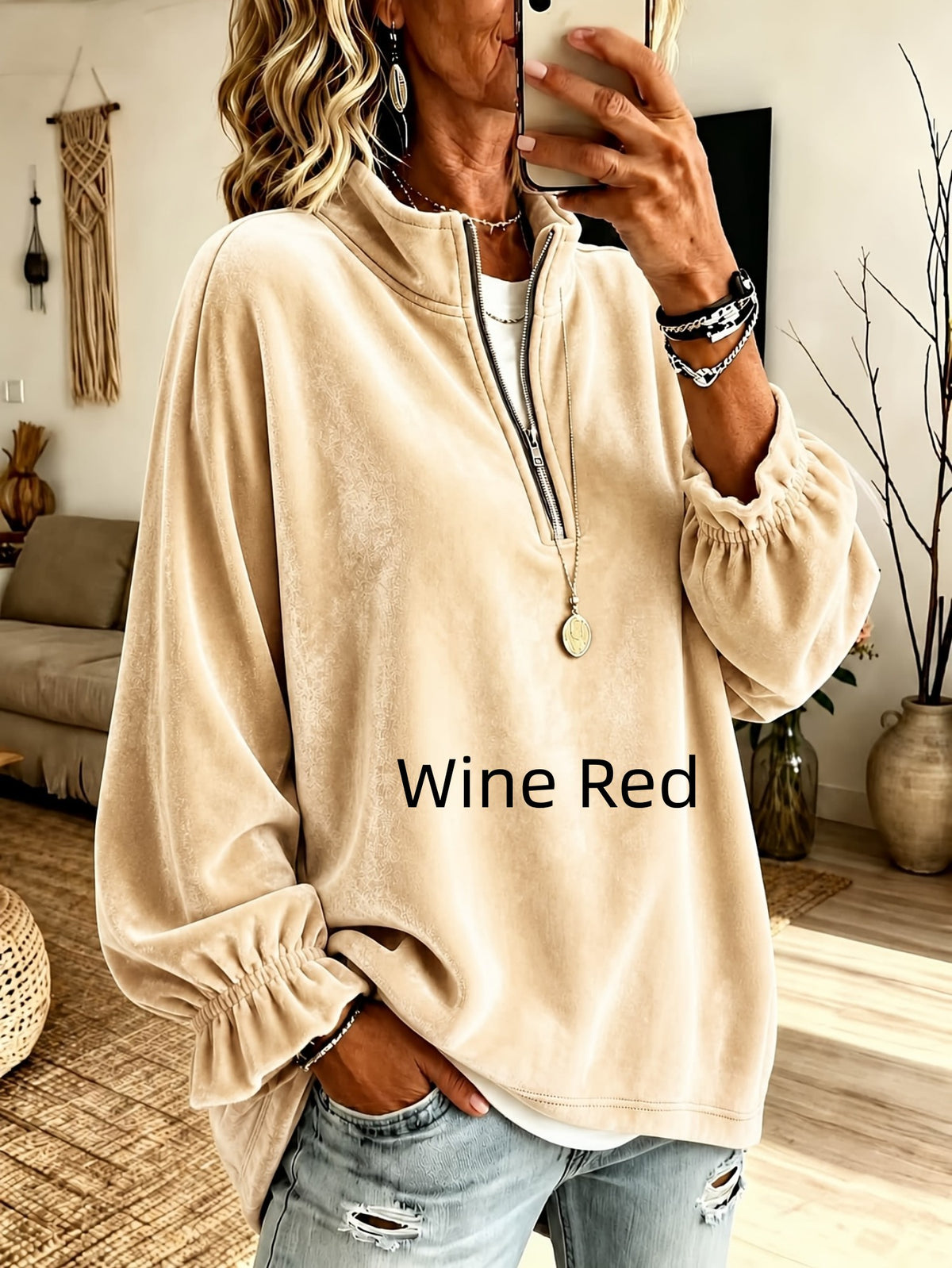 Polyester blouse