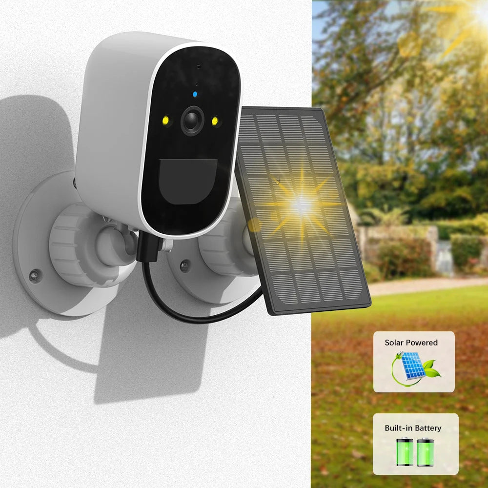 Caméra solaire de faible puissance moniteur ménage