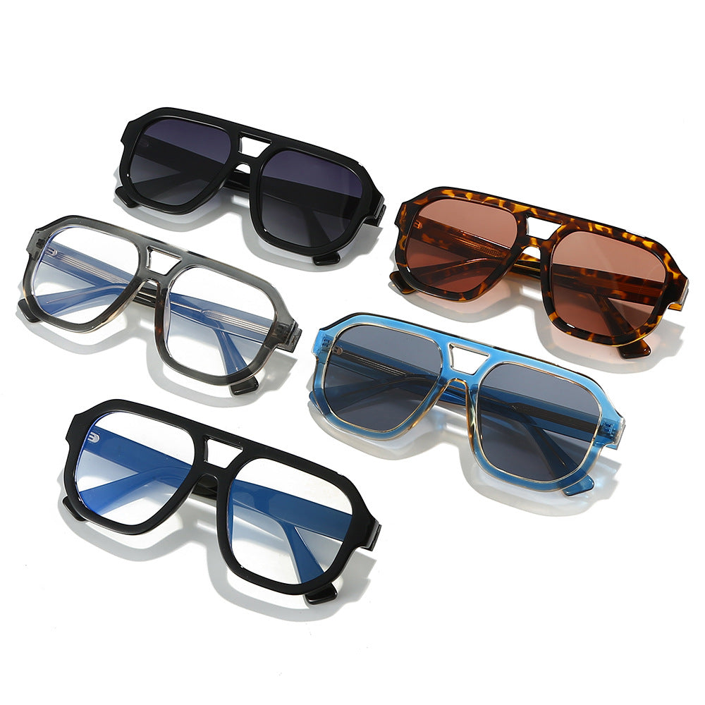 Lunettes de soleil polarisées pour pilotes avec un design double faisceau
