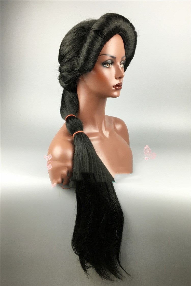 Tresse noire longue et moelleuse