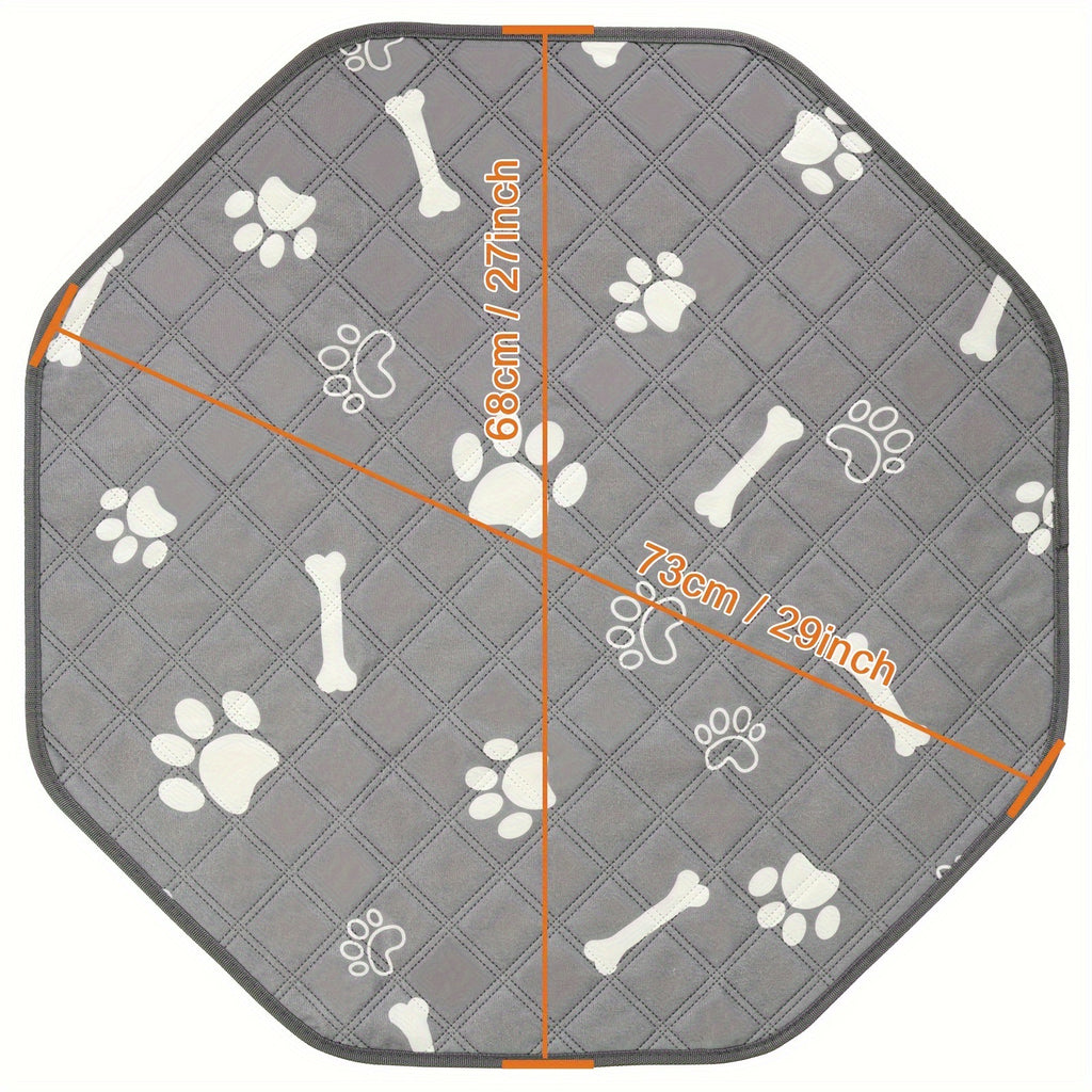Pad de pot de chien octagonal lavable