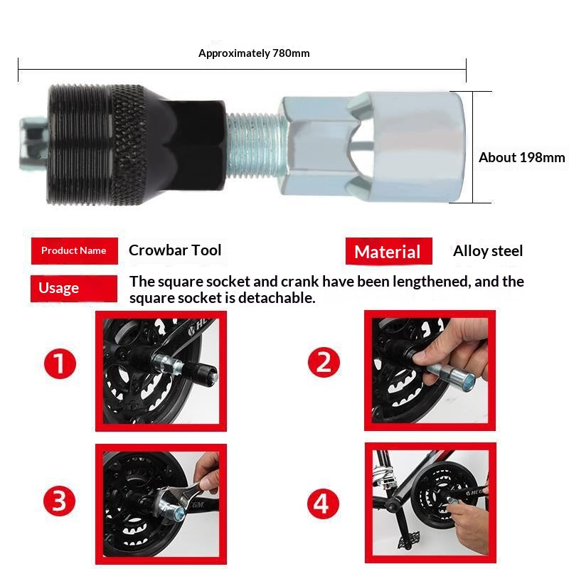 Jeu d'outils de réparation de clé de suppression de roue libre et de support de fond de vélo