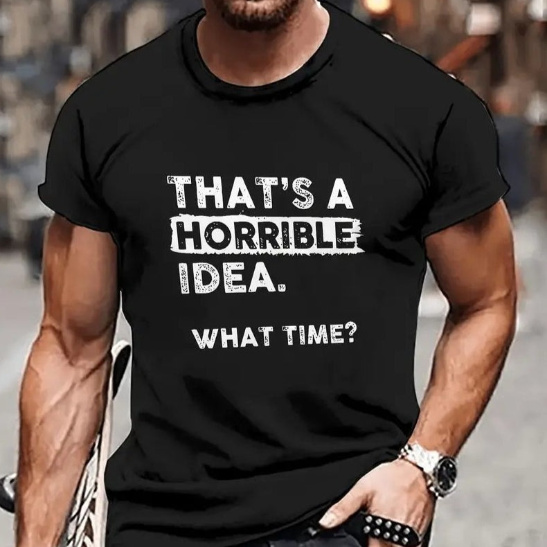 T-shirt de l'exercise Casual pour hommes Anime cartoon T-shirt rond Col