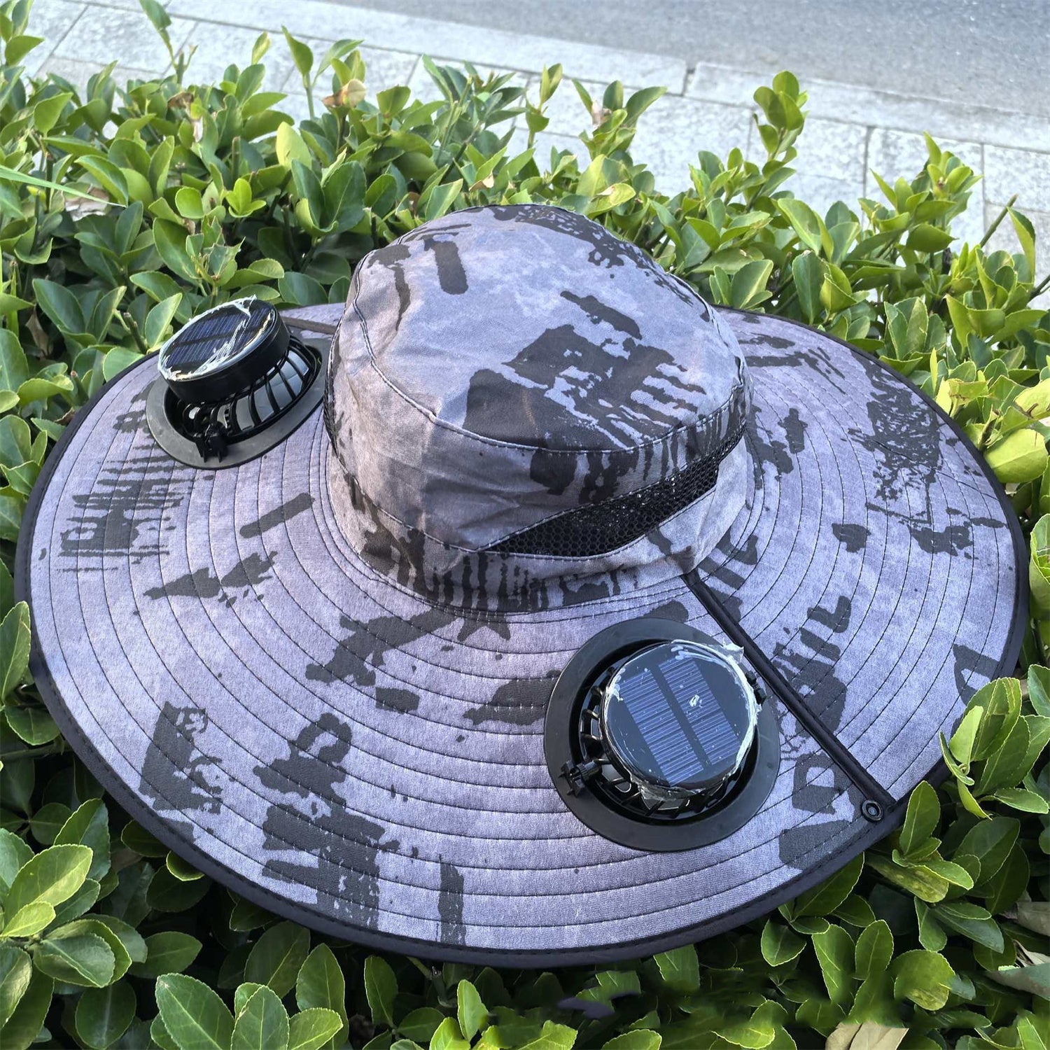 Chapeau de ventilateur solaire double