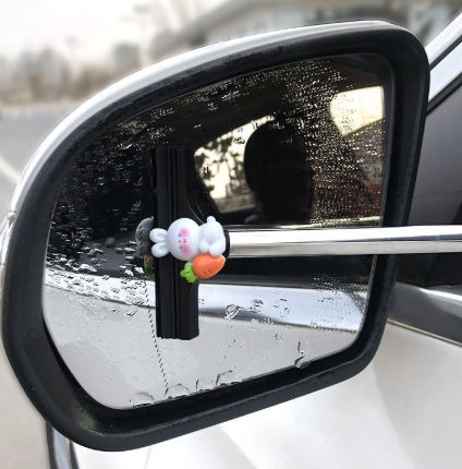 Rétroviseur de voiture Wiper Rétractable fournitures de nettoyage pluvieuse Portable Vue arrière miroir Wat