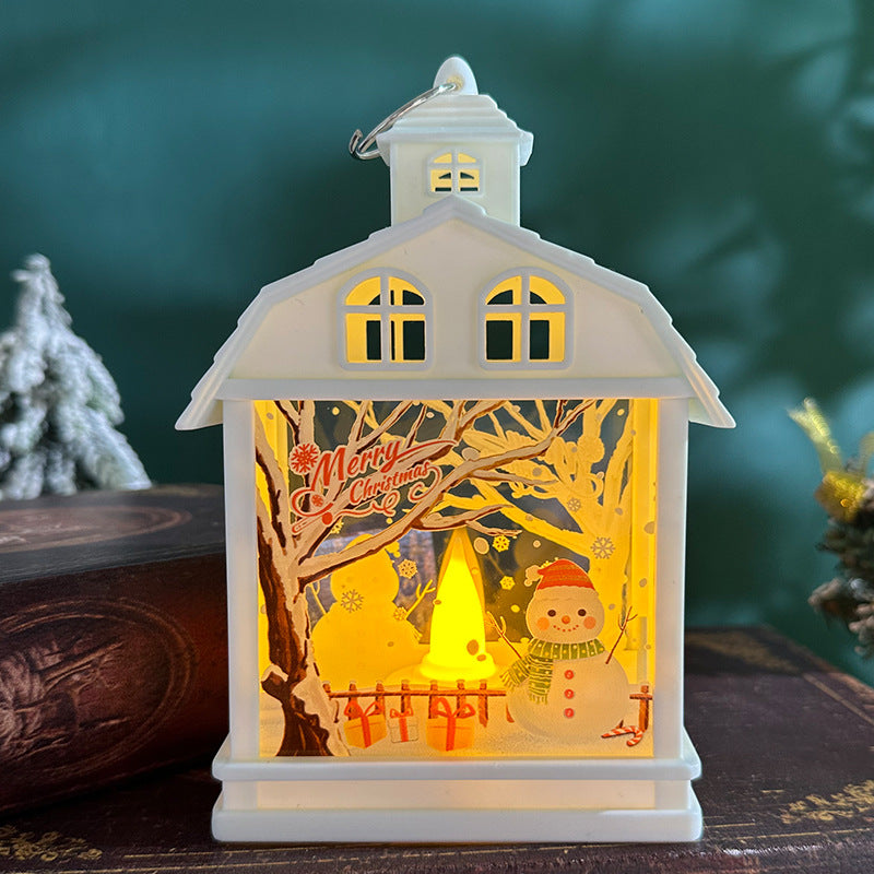 Décorations de Noël Rétro Satchel Night Light Ornements de Noël Arbre suspendu Vent