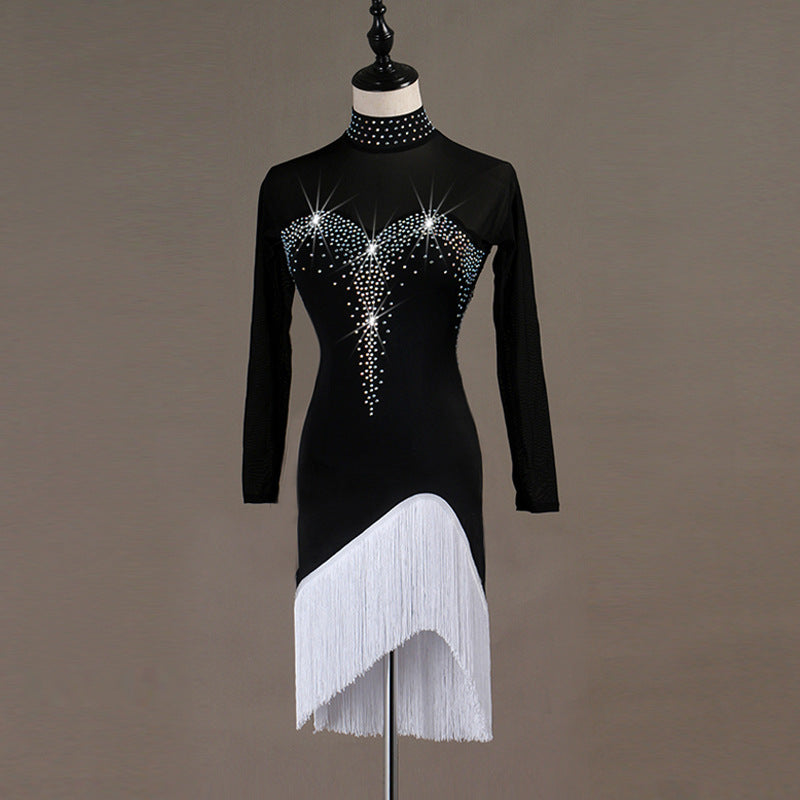 OCTLQ105 Latine femme porter Samba concours robes de danse