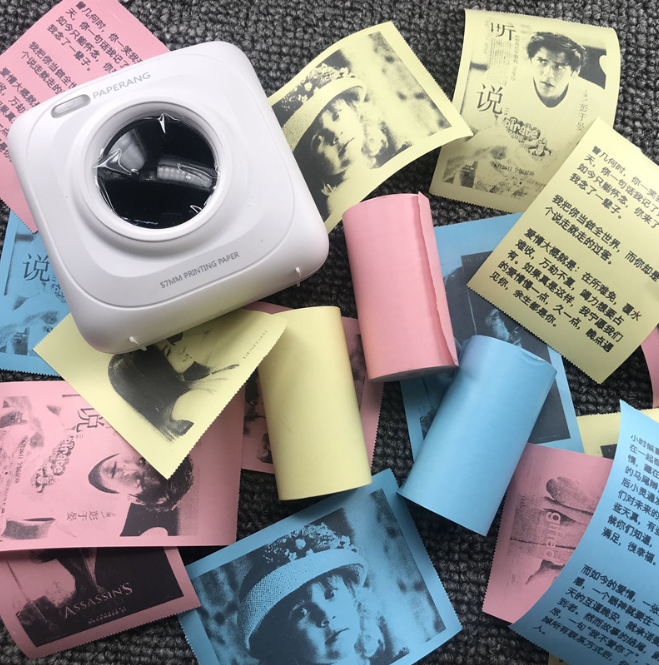 Imprimante thermique sans fil Mini Bliuetooth Sticker papier Imprimante