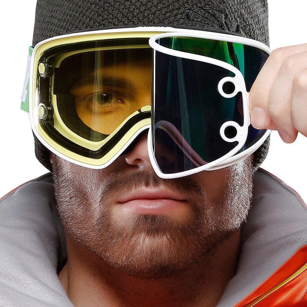 Lunettes de ski de vision nocturne de myopie aimant