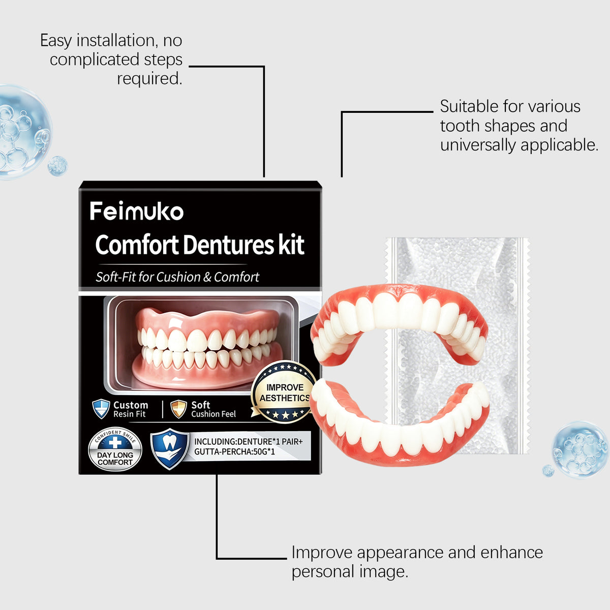 Set de denture confortable