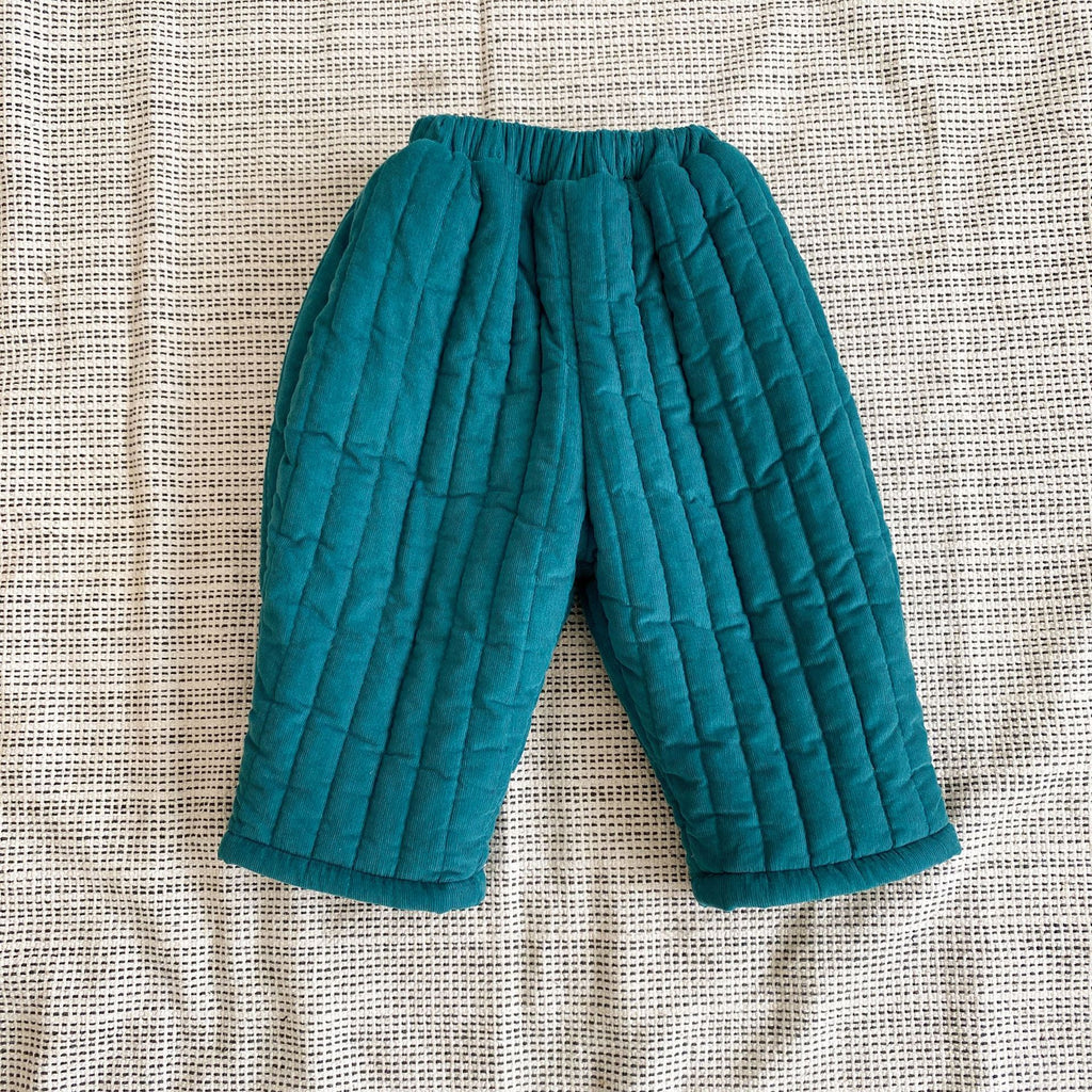 Pantalons en coton mélangé pour enfants en peluche