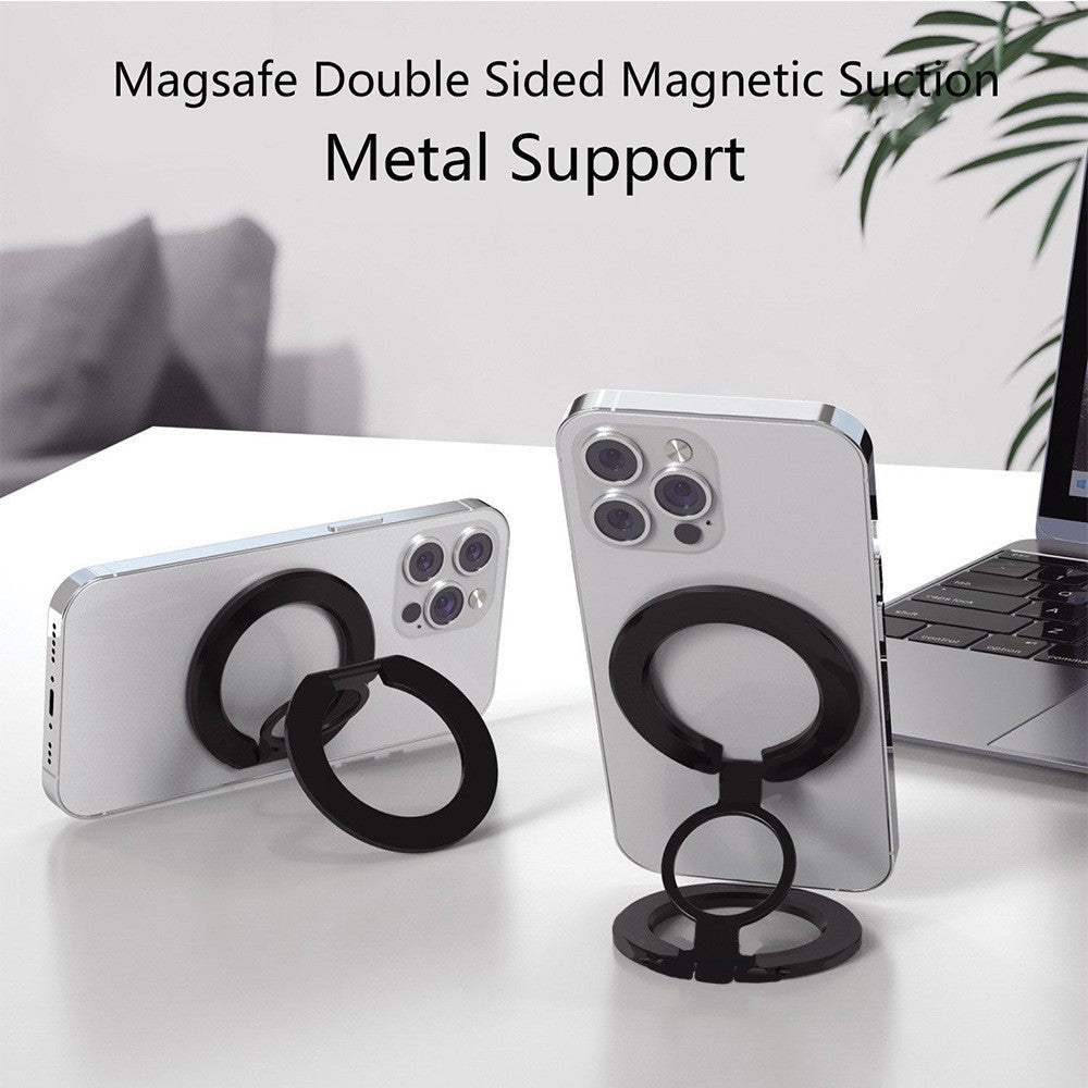 Double-sided metal magnetic ring bracket
