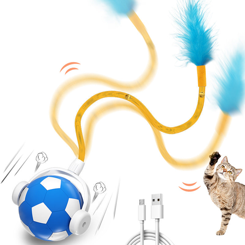 Balle interactive de saut d'animaux de compagnie à l'auto-Hi pour chat électrique résistant aux piqûres