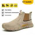 Chaussures de soudage électrique haut de gamme Quatre saisons Chaussures de travail anti-smashing et anti-pénétration