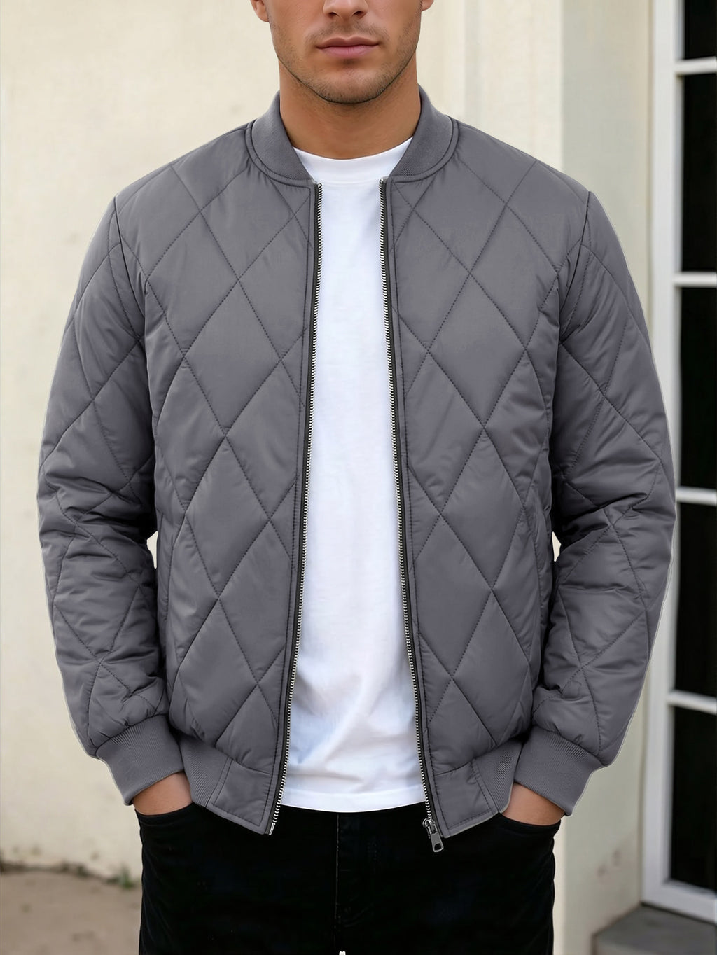 Vêtements de dessus pour homme en couleur solide pour l'automne et l'hiver