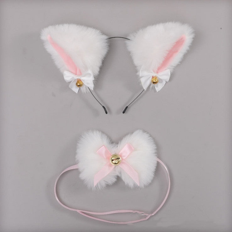 Bandeau d'oreilles de chat mignon en peluche