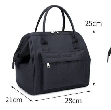 Sac à lunch Bento thermique Zipper Oxford Cloth Grande capacité