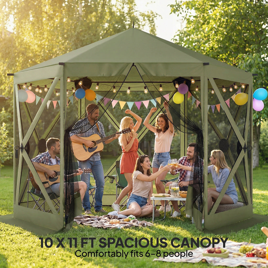 10 x 11 ft Tente d'écran Pop Up Gazebo